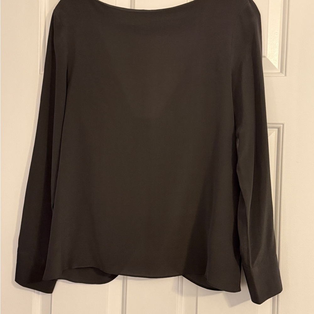 Club Monaco Elegant Charcoal Blouse